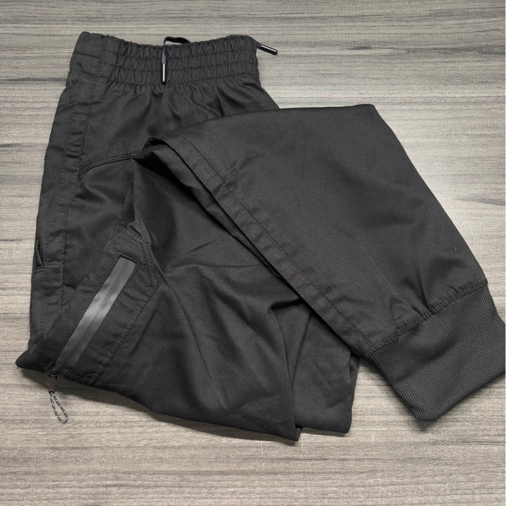 GREY’S ANATOMY S Black Jogger Hospital Scrubs Elastic Waist Tie